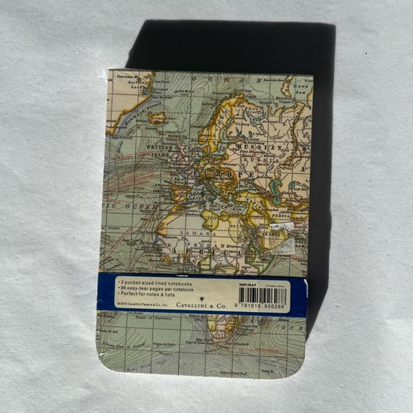 World Map Pocket Notebook - mini - set of 2 - Picture 2 of 4